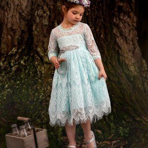 NWT Trish Scully Light Blue Bella Rafaela Dress